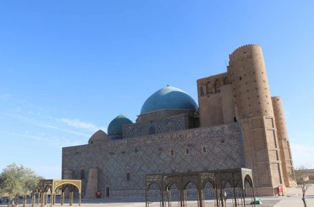 Scientists of the Kazakh Research Institute of Construction and Architecture are conducting research and analysis at the mausoleum of Hodja Ahmed Yassavi