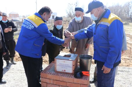 A CAPSULE WITH THE MESSAGE WAS LAID IN THE FOUNDATION OF THE VISIT CENTER NEAR THE MAUSOLEUM OF ZHUSUP ATA