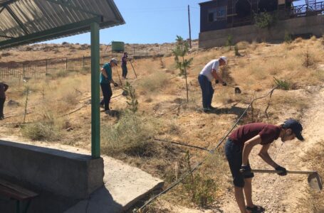 Employees of the State Historical and Cultural Reserve-Museum “Azret Sultan” cleaned the territory of the mausoleum and the well of Ukash Ata.