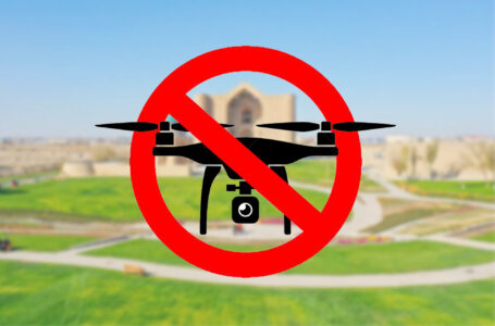 The launch of a drone on the territory of the mausoleum of Khoja Ahmed Yasawi is prohibited