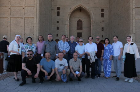 Guests of the Symposium at the Mausoleum of Khoja Ahmed Yasawi